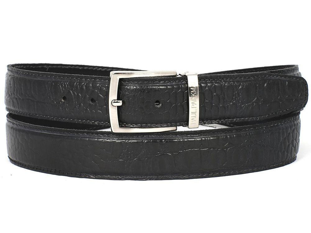 Embossed Hand-Painted Leather Belt