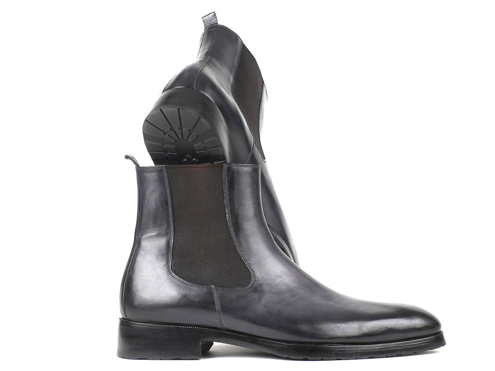 
                  
                    Black & Gray Chelsea Boots
                  
                