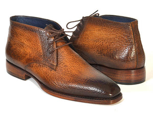 
                  
                    Chukka Brown & Camel Hand Painted Boots
                  
                