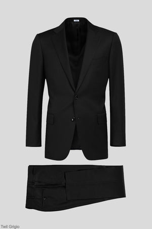 
                  
                    Classic Dark Gray Twill Suit
                  
                