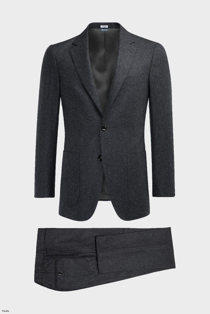 
                  
                    Dark Gray Wool & Cashmere Suit
                  
                