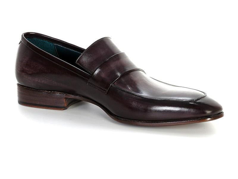 
                  
                    Loafer Black & Gray Hand-Painted Leather Shoes
                  
                
