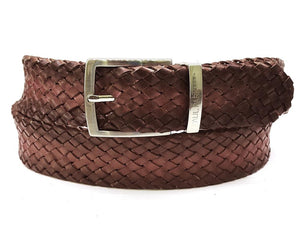 
                  
                    Men's Woven Leather Belt
                  
                