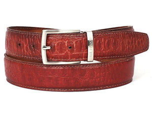 
                  
                    Embossed Hand-Painted Leather Belt
                  
                