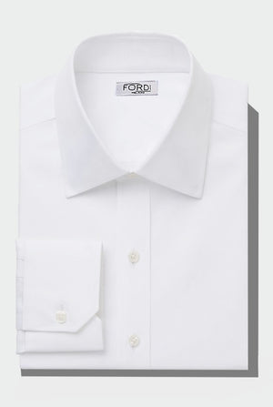 
                  
                    White Luxury - Double Twisted Pin Point Shirt
                  
                